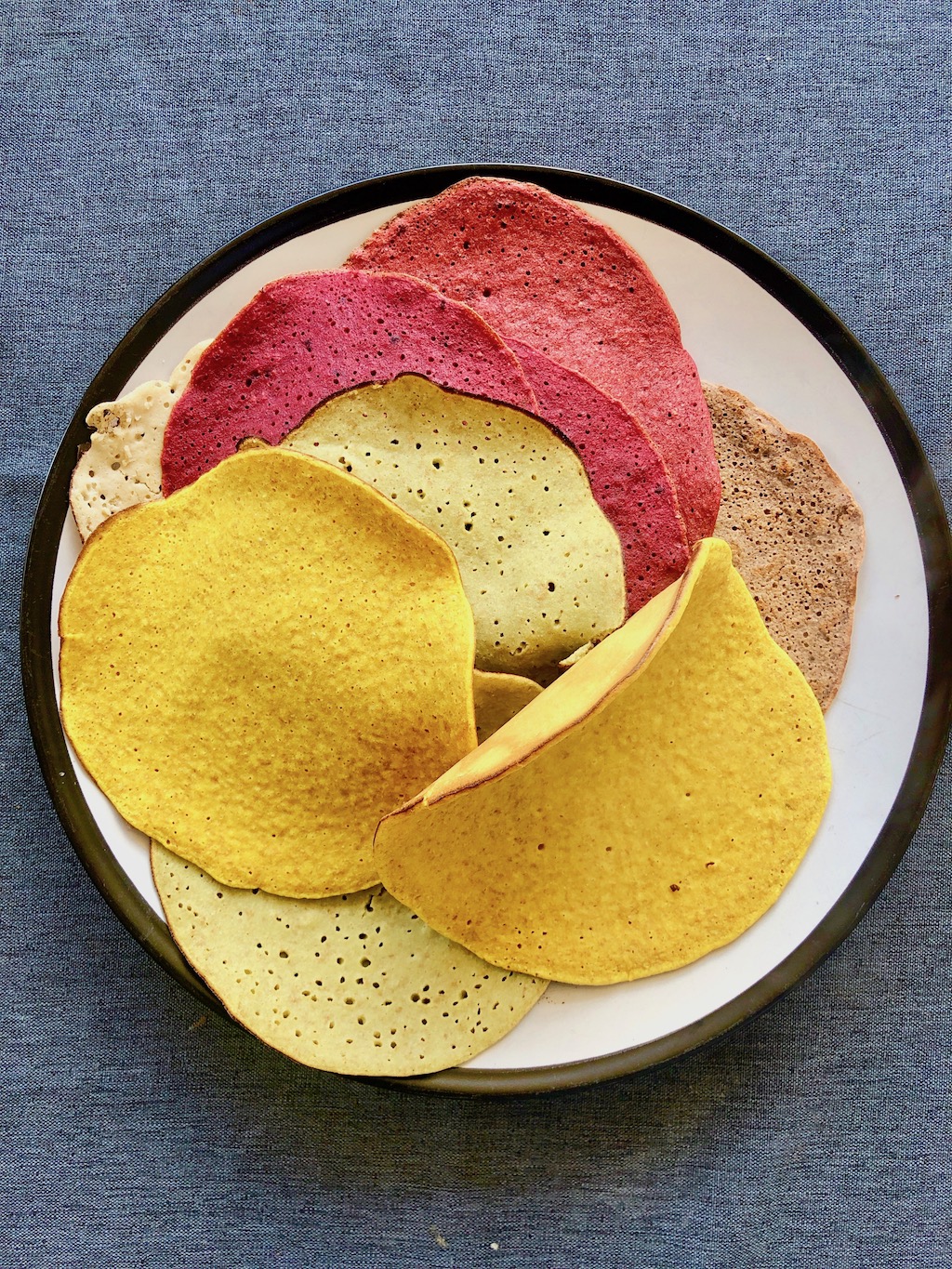 Healthy Pancakes for Maslenitsa (5 Colours)